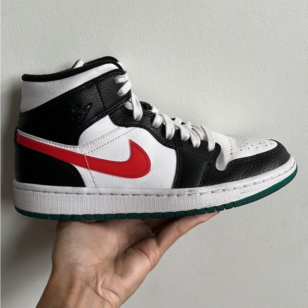 Jordan 1 Mid Alternate Swooshes Red and Yellow